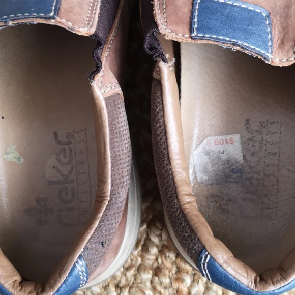 Men's Rieker leather slip-ons - Picture 6 of 12